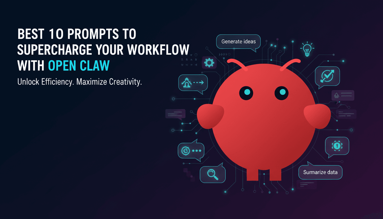 Best 10 Prompts to Supercharge Your Workflow with Open Claw